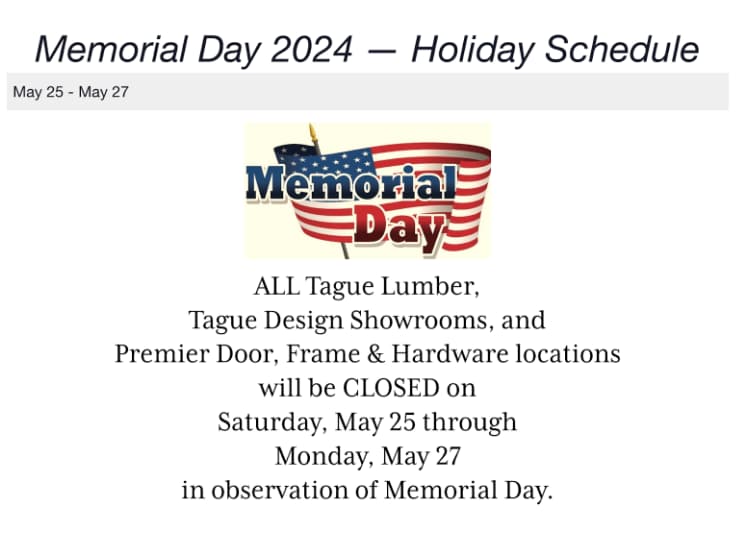 memorial day closing hours